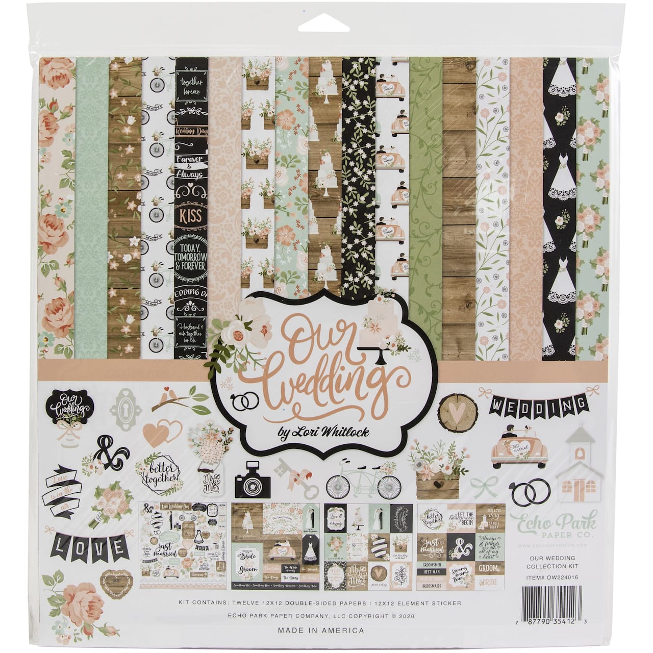 Echo Park&#x2122; Our Wedding Collection Kit, 12&#x22; x 12&#x22;
